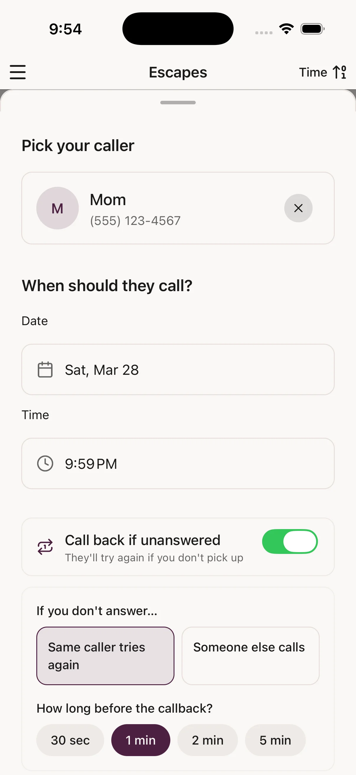 Any caller. Any name.